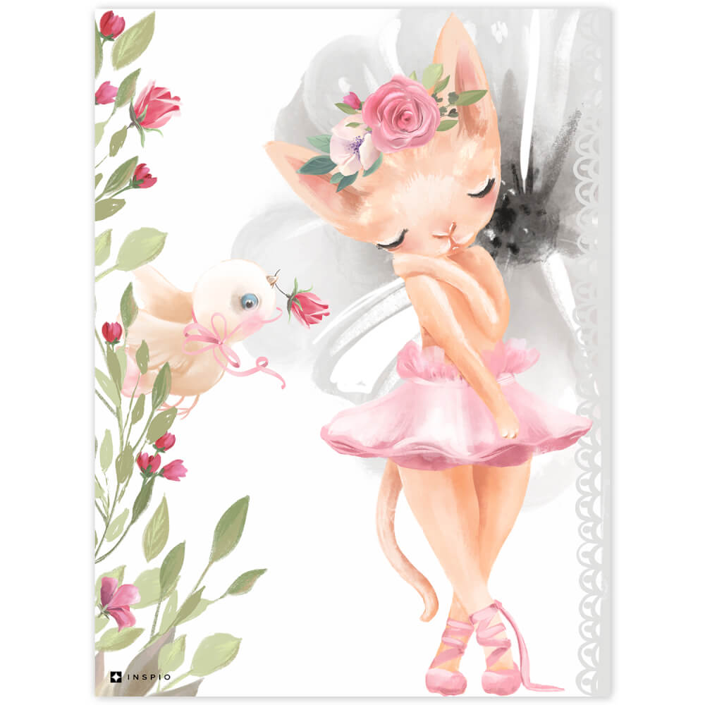 Ballerina Katje - afbeelding voor kinderkamer